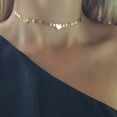 Europe&the United States cross-border jewelry retro simple metal heart copper handmade sequins necklace
Europe&the United States cross-border jewelry retro simple metal heart copper handmade sequins necklace