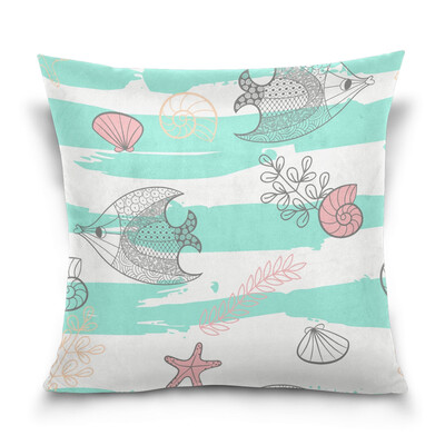 ALAZA Throw Pillow Cover 16 X 16 inch Christmas Gift Cushion Cover with Cartoon Sea Life Printed Pillowcase
ALAZA Throw Pillow Cover 16 X 16 inch Christmas Gift Cushion Cover with Cartoon Sea Life Printed Pillowcase
