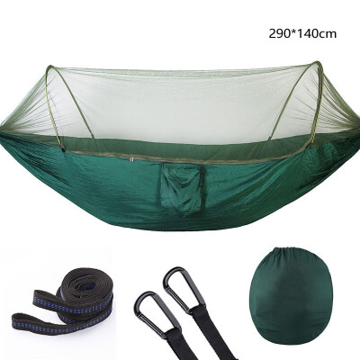Outdoor Mosquito Net Parachute Hammock Portable Camping Hanging Sleeping Bed High Strength Sleeping Swing 290x140cm
Outdoor Mosquito Net Parachute Hammock Portable Camping Hanging Sleeping Bed High Strength Sleeping Swing 290x140cm