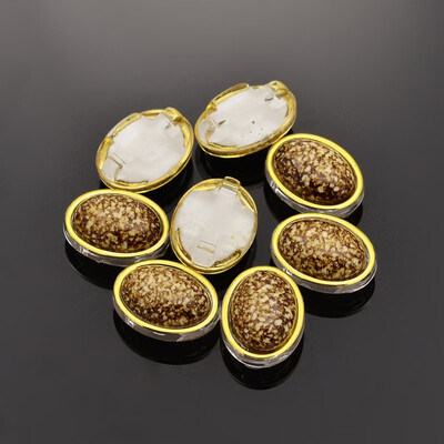 Sew on Taiwan Acrylic Garment Accessories OvalDarkGoldenrodGolden205x16x9mm Hole 1mm
Sew on Taiwan Acrylic Garment Accessories OvalDarkGoldenrodGolden205x16x9mm Hole 1mm