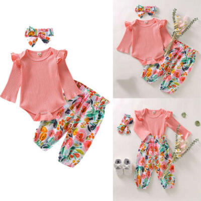 Hot Toddler Baby Girls Autumn Clothes Floral Ruffle Tops Pants Outfits Sets 3Pcs
Hot Toddler Baby Girls Autumn Clothes Floral Ruffle Tops Pants Outfits Sets 3Pcs