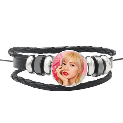 KPOP BLACKPINK Same paragraph Retro Punk Style Woven Bracelet Creative Simple Metal Button Bracelet
KPOP BLACKPINK Same paragraph Retro Punk Style Woven Bracelet Creative Simple Metal Button Bracelet