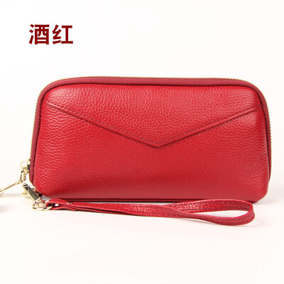 2019 new four-leaf clover embossed double zipper first layer leather ladies clutch bag long leather wallet wallet
2019 new four-leaf clover embossed double zipper first layer leather ladies clutch bag long leather wallet wallet