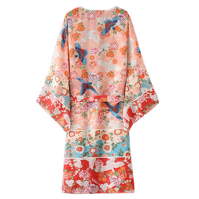 New Women Chiffon Kimono Cardigan Floral Print Long Sleeve Loose Outerwear Bikini Cover Up Orange
New Women Chiffon Kimono Cardigan Floral Print Long Sleeve Loose Outerwear Bikini Cover Up Orange