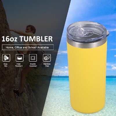 Water Tumble Cup with Lid 16oz Stainless Steel Coffee Milk Cup Drinking Cup Tea Cup for Office Home
Water Tumble Cup with Lid 16oz Stainless Steel Coffee Milk Cup Drinking Cup Tea Cup for Office Home