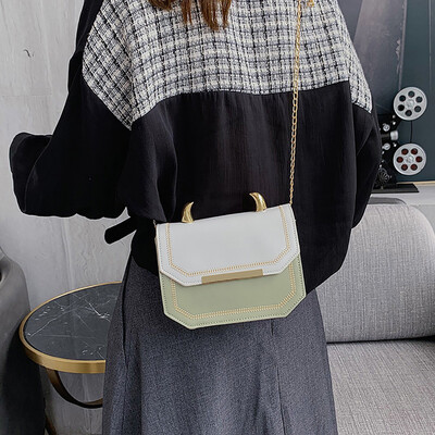 Tailored Women Fashion Simple Contrast Color Shoulder Bag Messenger Bag Small Square Bag
Tailored Women Fashion Simple Contrast Color Shoulder Bag Messenger Bag Small Square Bag