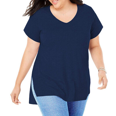 Roseonmyhand Womens Plus Size Casual Short Sleeve Shirt V-neck Loose Slit Shirt T-shirt
Roseonmyhand Womens Plus Size Casual Short Sleeve Shirt V-neck Loose Slit Shirt T-shirt