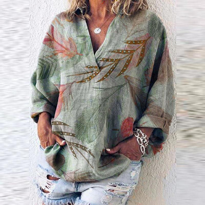 Amazon AliExpress 2019 explosion models ladies shirt large size casual European&American V-neck pullover printed long-sleeved
Amazon AliExpress 2019 explosion models ladies shirt large size casual European&American V-neck pullover printed long-sleeved