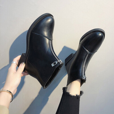 Zip short boots before boots women spring&autumn Martins short boots women Joker autumn thin boots single boots
Zip short boots before boots women spring&autumn Martins short boots women Joker autumn thin boots single boots