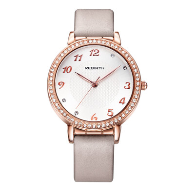 REBIRTH Li Pofu high quality movement large dial quartz waterproof belt watch female strap with diamond
REBIRTH Li Pofu high quality movement large dial quartz waterproof belt watch female strap with diamond
