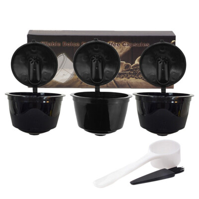 3Pcsset Reusable Nescafe Dolce Gusto Coffee Capsule Filter Cup Refillable Caps With Spoon Brush Filter Baskets Pod Soft Taste
3Pcsset Reusable Nescafe Dolce Gusto Coffee Capsule Filter Cup Refillable Caps With Spoon Brush Filter Baskets Pod Soft Taste