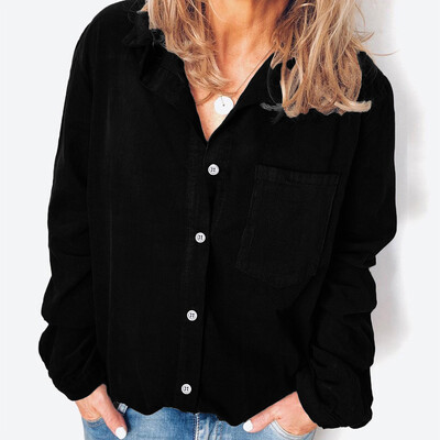 Starmoon Women Casual Solid Long Sleeve Shirt Turn-Down Collar Button Pocket Blouse Tops
Starmoon Women Casual Solid Long Sleeve Shirt Turn-Down Collar Button Pocket Blouse Tops
