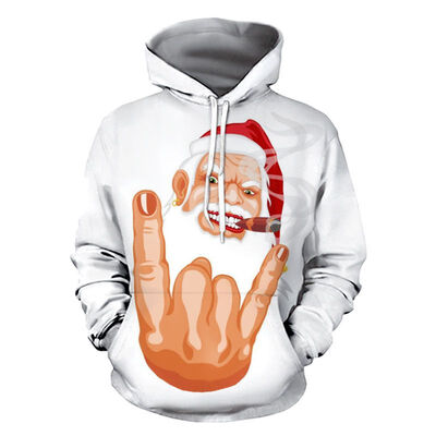 Sweater lady holiday simple autumn warm long sleeves cute Christmas print plus velvet velvet hooded multi-color style optional
Sweater lady holiday simple autumn warm long sleeves cute Christmas print plus velvet velvet hooded multi-color style optional