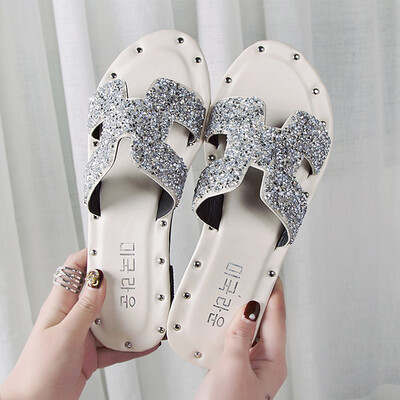 Slippers Women Wear Spring Korean Version Baitao Fashion Water Diamond Slipped Flat Bottom Sandals
Slippers Women Wear Spring Korean Version Baitao Fashion Water Diamond Slipped Flat Bottom Sandals