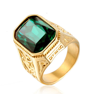 Personalized gold super multi-color gemstone titanium steel ring Exaggerated mens ring Carved vintage ring
Personalized gold super multi-color gemstone titanium steel ring Exaggerated mens ring Carved vintage ring