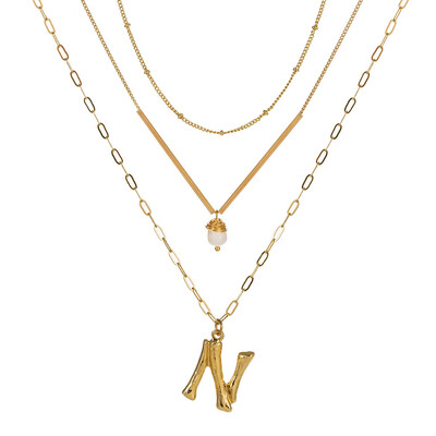 Cute Natural Pearl Initial Necklace Personalized Letter Necklace Name Jewelry For Women Accessories Gold color Girlfriend Gift
Cute Natural Pearl Initial Necklace Personalized Letter Necklace Name Jewelry For Women Accessories Gold color Girlfriend Gift