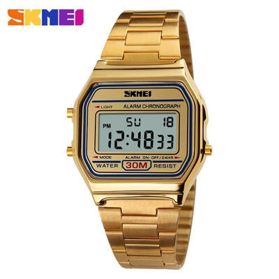 SKMEI 1123 Sports Watch Male Waterproof Countdown Digital LED Watches Fashionable Stainless Steel Business Wristwatches
SKMEI 1123 Sports Watch Male Waterproof Countdown Digital LED Watches Fashionable Stainless Steel Business Wristwatches