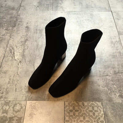 Fairy wind boots girls spring&autumn single boots fashion thick heels temperament high heels elastic hosiery boots high
Fairy wind boots girls spring&autumn single boots fashion thick heels temperament high heels elastic hosiery boots high