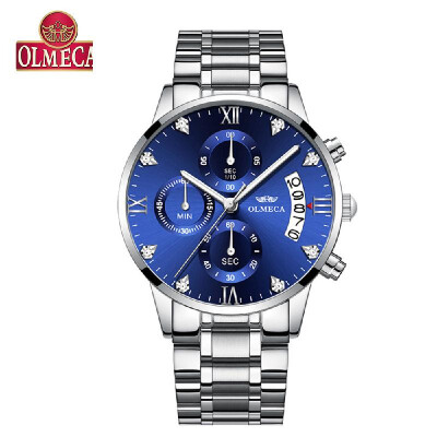 OLMECA 0878M Men Quartz Watch Stainless Steel Band Fashion Multifunction Wristwatch 3ATM Luminous Display Chronograph Calendar Dat
OLMECA 0878M Men Quartz Watch Stainless Steel Band Fashion Multifunction Wristwatch 3ATM Luminous Display Chronograph Calendar Dat