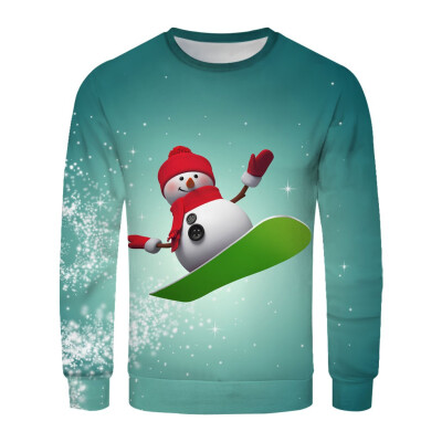 Toponeto Christmas Couples 3D Printed Long-sleeved Sweater With Round Collar Blouse
Toponeto Christmas Couples 3D Printed Long-sleeved Sweater With Round Collar Blouse