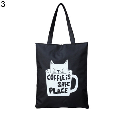 Fashion Canvas Handbag Cute Animal Pouch Tote Women Student Shoulder Bag