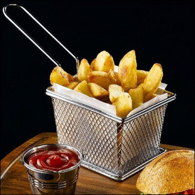 Fashion Kitchen Mini Stainless Steel Strainer Serving Chip Potato Home Basket Fry Frying Special Frie
Fashion Kitchen Mini Stainless Steel Strainer Serving Chip Potato Home Basket Fry Frying Special Frie