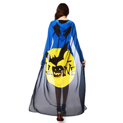 Halloween Fairy Wings Chiffon Cloak Fun Print Pattern Cloak for Stage Show Festive Party Decorative
Halloween Fairy Wings Chiffon Cloak Fun Print Pattern Cloak for Stage Show Festive Party Decorative