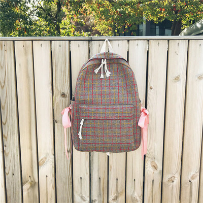 Tailored Women Sen Literary Retro Plaid Bag Female Small Fresh Plaid Bow Student Backpack
Tailored Women Sen Literary Retro Plaid Bag Female Small Fresh Plaid Bow Student Backpack