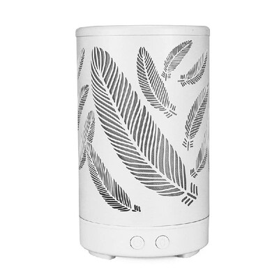 Aromatherapy Essential Oil Diffuser Mute Mist Maker Air Diffuser 7 Color LED Lights Feather Pattern & White Base
Aromatherapy Essential Oil Diffuser Mute Mist Maker Air Diffuser 7 Color LED Lights Feather Pattern & White Base