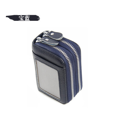 The first layer of leather RFID plus anti-scanning leather organ card package double zipper purse with window anti-magnetic business card package
The first layer of leather RFID plus anti-scanning leather organ card package double zipper purse with window anti-magnetic business card package