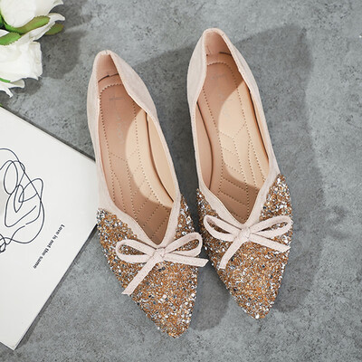Flat soled shoe tip 2019 spring new 100 water drill butterfly knot shallow single shoe Korean version soft sole ladle shoe girl
Flat soled shoe tip 2019 spring new 100 water drill butterfly knot shallow single shoe Korean version soft sole ladle shoe girl