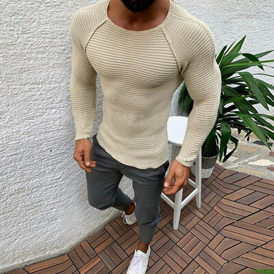 Mens Crew Neck Long Sleeve Knitwear Pullover Plus Size Warm Winter Sweatshirts
Mens Crew Neck Long Sleeve Knitwear Pullover Plus Size Warm Winter Sweatshirts