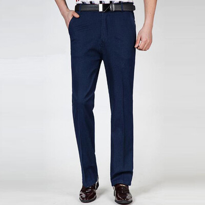 Gobestart Mens Casual Solid Pants Denim Trousers Straight Business Loose Long Pants
Gobestart Mens Casual Solid Pants Denim Trousers Straight Business Loose Long Pants