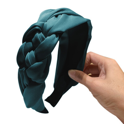 Solid Color Ladies Kawaii Hairband Headwear Women Twist Side Knot Wide-brimmed Headband
Solid Color Ladies Kawaii Hairband Headwear Women Twist Side Knot Wide-brimmed Headband