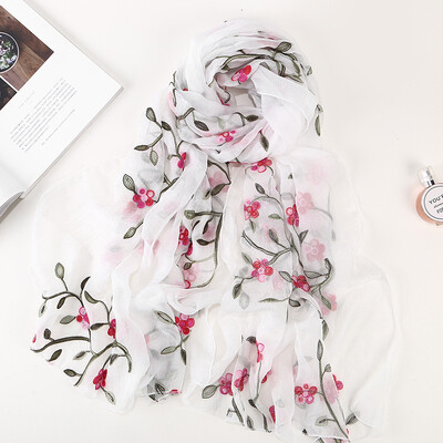 2018 new ten miles peach chiffon flower embroidered silk scarf female travel photo sunscreen beach shawl wholesale
2018 new ten miles peach chiffon flower embroidered silk scarf female travel photo sunscreen beach shawl wholesale