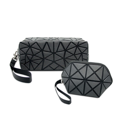 Nika NIKA big fashion cosmetics travel storage bag geometry rhombic stitching wash bag scrub black size 2 Pack
Nika NIKA big fashion cosmetics travel storage bag geometry rhombic stitching wash bag scrub black size 2 Pack