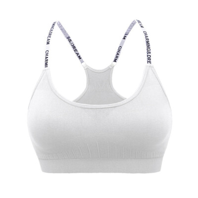 Adjusted Y-Line Letter Straps Fitness Bras Shake Proof Underwear Tops Women Wireless Workout Bras
Adjusted Y-Line Letter Straps Fitness Bras Shake Proof Underwear Tops Women Wireless Workout Bras