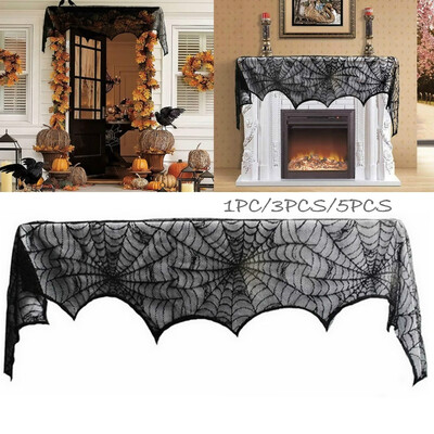 135pcs Halloween Party Decoration Spider Web Lace Cover Fireplace Mantel Scarf Black Lace Polyester Cover
135pcs Halloween Party Decoration Spider Web Lace Cover Fireplace Mantel Scarf Black Lace Polyester Cover