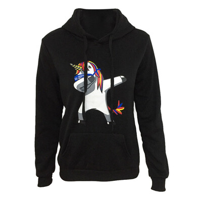 Sweatshirt Female Hoodie Pullover Teen Girl Long Round Collar Tunic Printed Unicorn Sweatshirt Eared Hoodie Pullover Top
Sweatshirt Female Hoodie Pullover Teen Girl Long Round Collar Tunic Printed Unicorn Sweatshirt Eared Hoodie Pullover Top