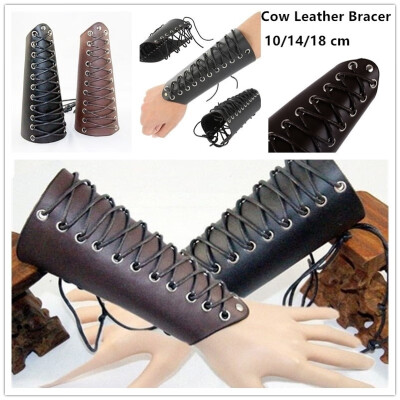 Punk Genuine Leather Wrist Guard Bracer Cross String Arm Bracer Warrior Armband Gothic Cuff Armguards Vambraces
Punk Genuine Leather Wrist Guard Bracer Cross String Arm Bracer Warrior Armband Gothic Cuff Armguards Vambraces