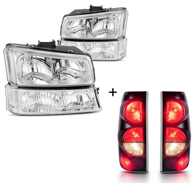 for 2003-2006 Chevy Silverado 1500 2500 2500HD Headlights Chrome SMOKE Tail Light Set
for 2003-2006 Chevy Silverado 1500 2500 2500HD Headlights Chrome SMOKE Tail Light Set