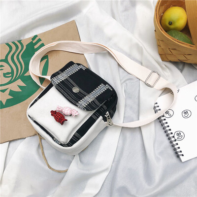Small bag canvas bag womens shoulder Messenger bag college students Harajuku Joker Korean tide port wind cloth bag ins Sen
Small bag canvas bag womens shoulder Messenger bag college students Harajuku Joker Korean tide port wind cloth bag ins Sen