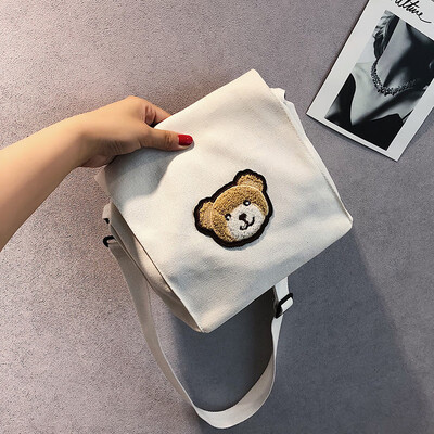 Cute bear canvas bag casual cartoon girl shoulder bag 2019 new fashion simple&versatile Messenger bag
Cute bear canvas bag casual cartoon girl shoulder bag 2019 new fashion simple&versatile Messenger bag