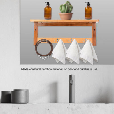 Greensen Bamboo Wall Mounted Coat Rack Hanger Towel Cloth Shelf With Hooks Bathroom Hallway
Greensen Bamboo Wall Mounted Coat Rack Hanger Towel Cloth Shelf With Hooks Bathroom Hallway