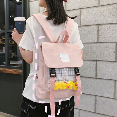 Korean-style transparent&old-style backpack womens small simple small&fresh school bag womens Korean high-school in
Korean-style transparent&old-style backpack womens small simple small&fresh school bag womens Korean high-school in