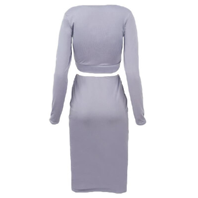 Sexy Women Two-piece Dress Crossing Lace Up Deep V Neck Long Sleeve Tops Bodycon Mini Pencil Skirt
Sexy Women Two-piece Dress Crossing Lace Up Deep V Neck Long Sleeve Tops Bodycon Mini Pencil Skirt
