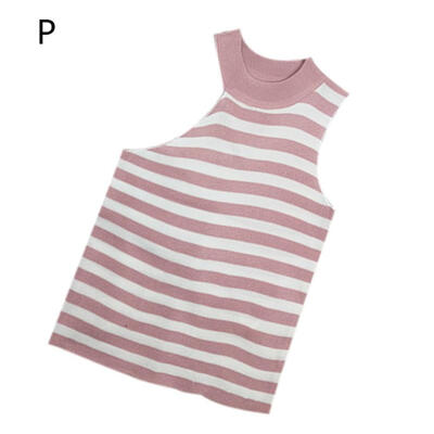 Women Summer Fashion Personality Striped Casual Concise Slim Fit Round Neck Sleeveless Camisole
Women Summer Fashion Personality Striped Casual Concise Slim Fit Round Neck Sleeveless Camisole