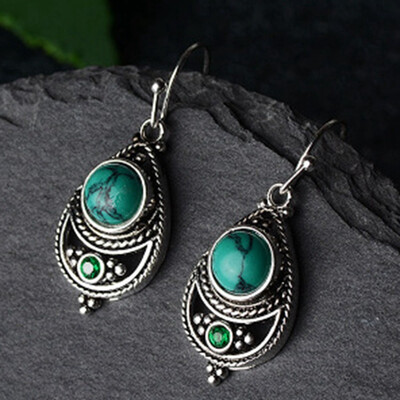 Women Sterling Silver Turquoise Dangle Earrings Gemstone Hook Earring Anniversary Proposal Gift Party Engagement Wedding Jewelry
Women Sterling Silver Turquoise Dangle Earrings Gemstone Hook Earring Anniversary Proposal Gift Party Engagement Wedding Jewelry