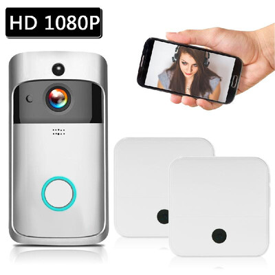 WiFi Smart Wireless Security DoorBell Smart HD 1080P Visual Intercom Recording Video Door Phone Remote Home Monitoring Night Visio
WiFi Smart Wireless Security DoorBell Smart HD 1080P Visual Intercom Recording Video Door Phone Remote Home Monitoring Night Visio