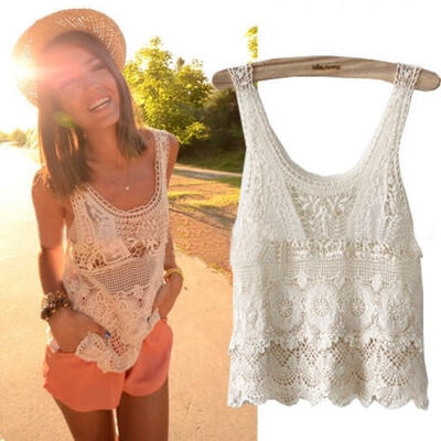 Women Summer Hippie Bohemian Vintage Chic Crochet Lace Beige Sexy Tank Vest Top
Women Summer Hippie Bohemian Vintage Chic Crochet Lace Beige Sexy Tank Vest Top